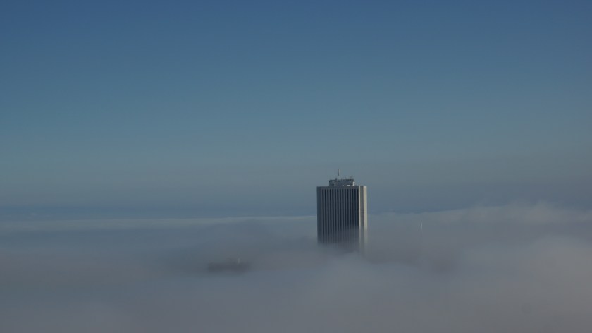 I was at the JH when I saw this fog roll in. 