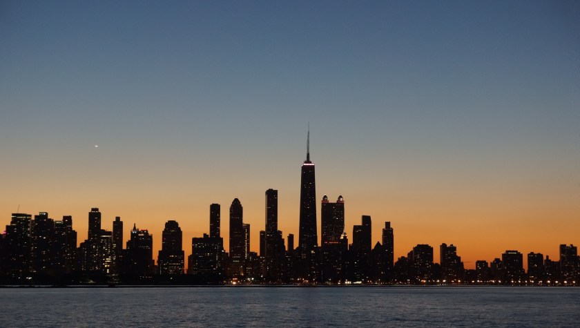 Chicago night sky.