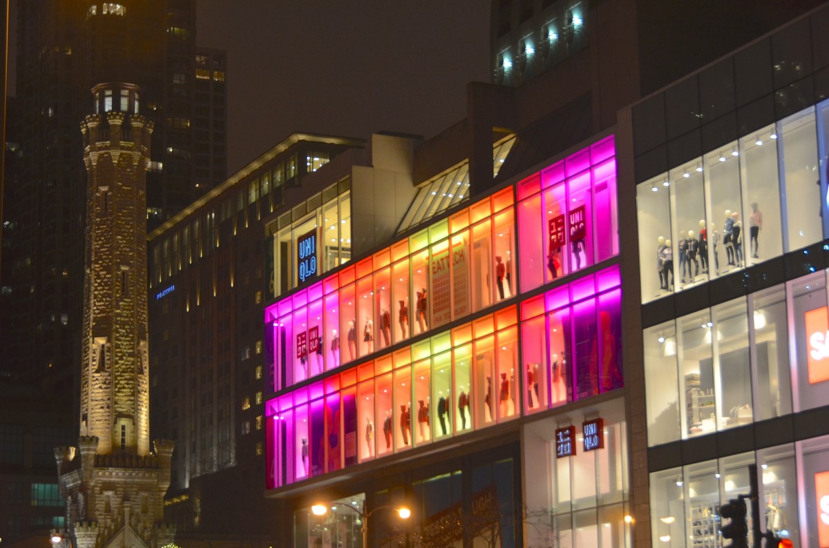 Neon meets 1800’s on Michigan&nbsp;Avenue